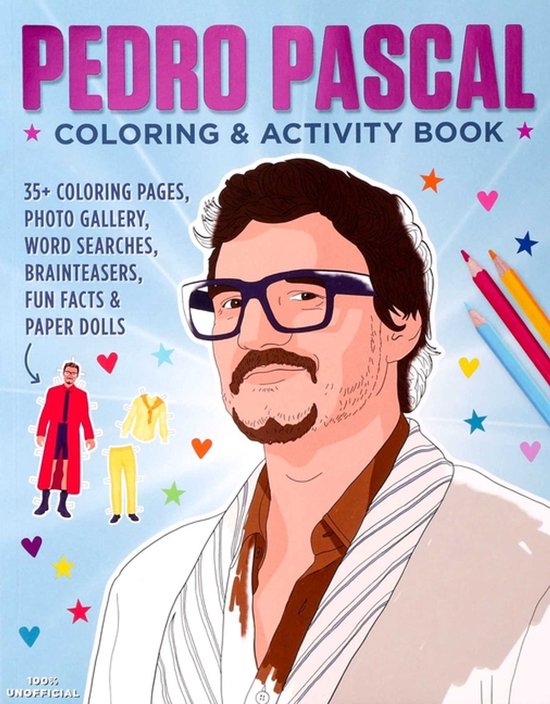 Pop Culture Color & Activity- Pedro Pascal Coloring & Activi ... - cover