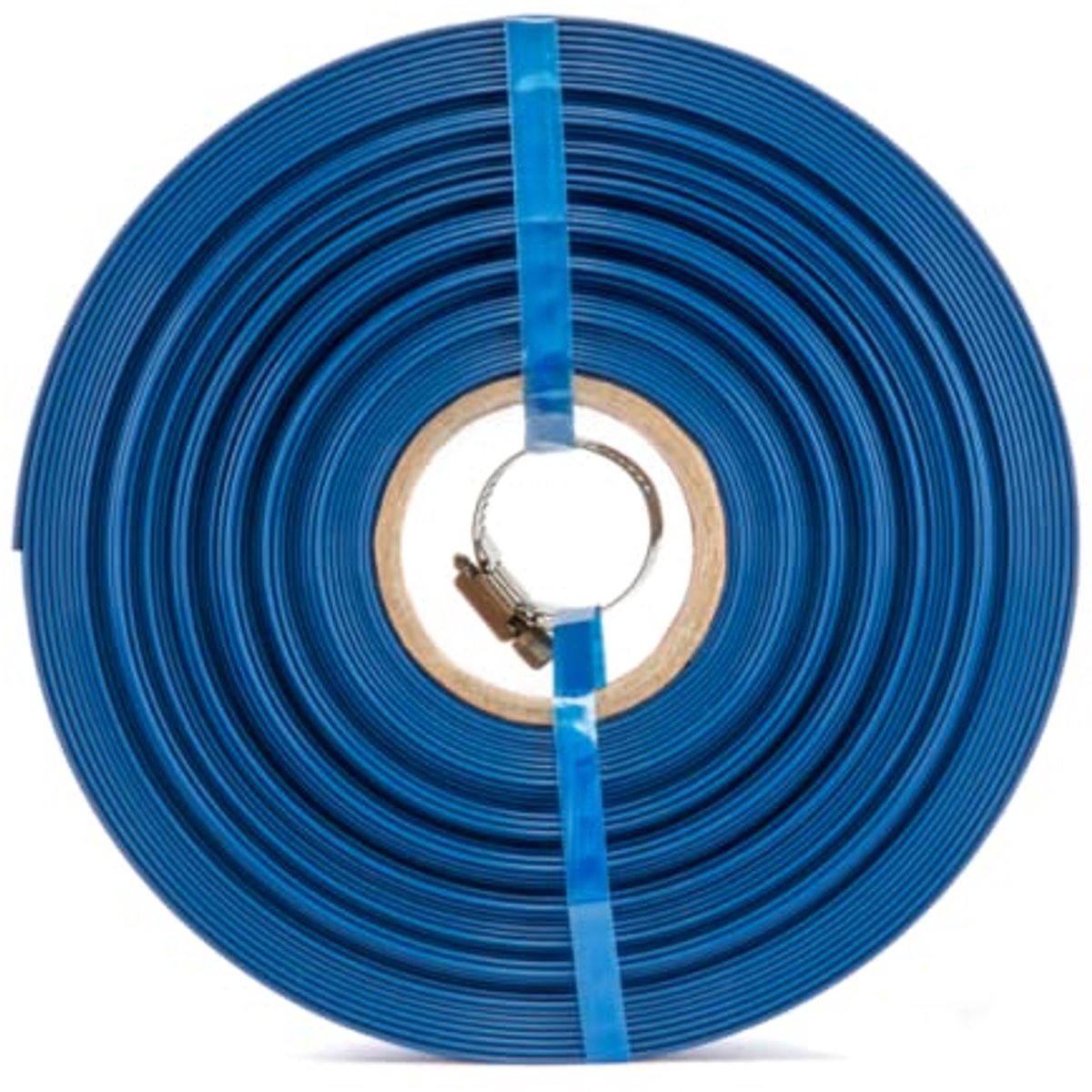 Platte tuinslang 2 inch 10 meter - waterslang incl. slangklep