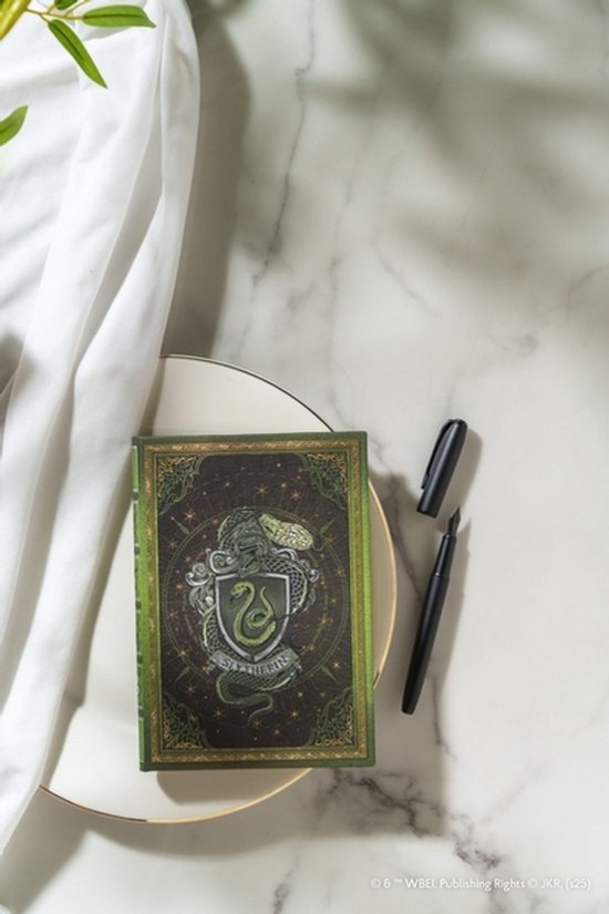 Slytherin Journal (Harry Potter Collection) MIDI Custom Lined (Elastic Band Closure)