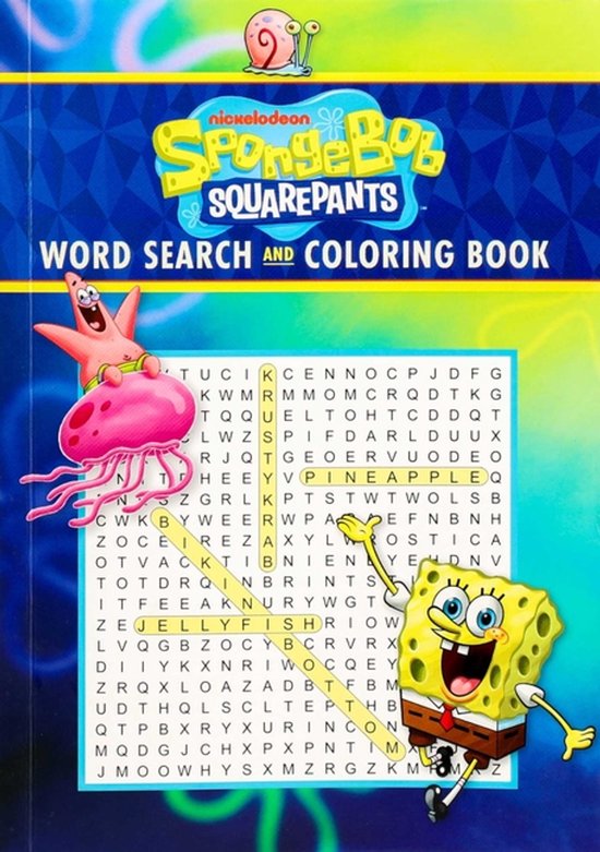 Coloring Book & Word Search- Spongebob Squarepants Word Sear ... - cover