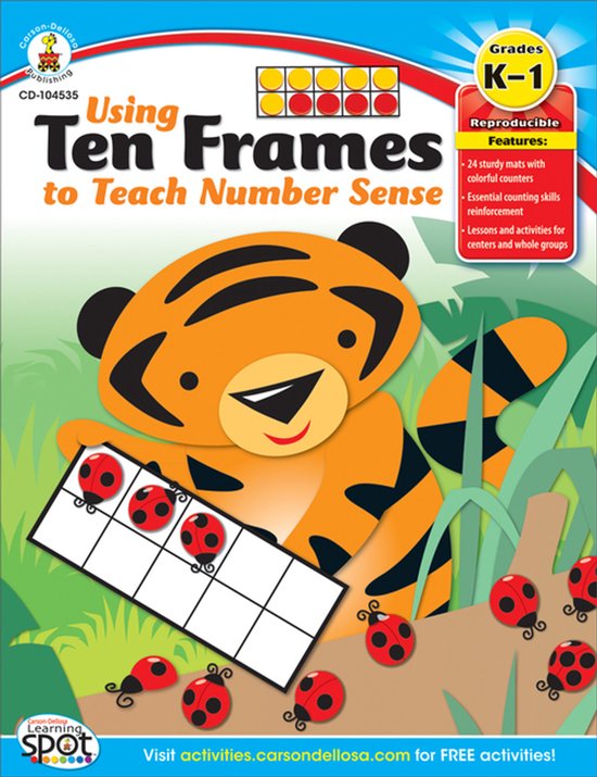 Using Ten Frames to Teach Number Sense, Grades K-1 - cover