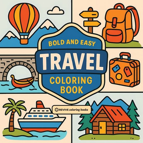Bold & Easy Stress Relief Coloring Books- Bold & Easy Travel ... - cover