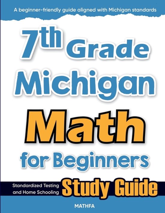 7th Grade Michigan Math for Beginners - cover
