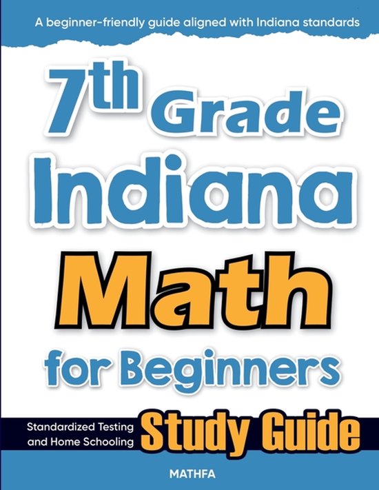 7th Grade Indiana Math for Beginners - cover