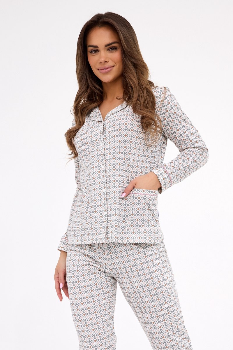 Cornette Katoenen Pyjama Dames Volwassenen Ella 482/364 40 / Wit