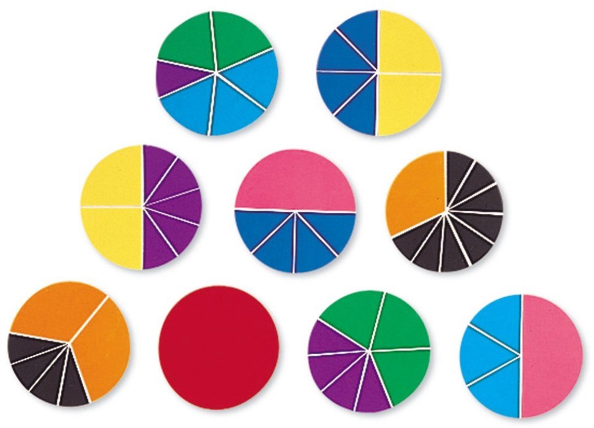 Learning Resources educatief speelgoed Rainbow Fraction cirkels set breuken. - 3+