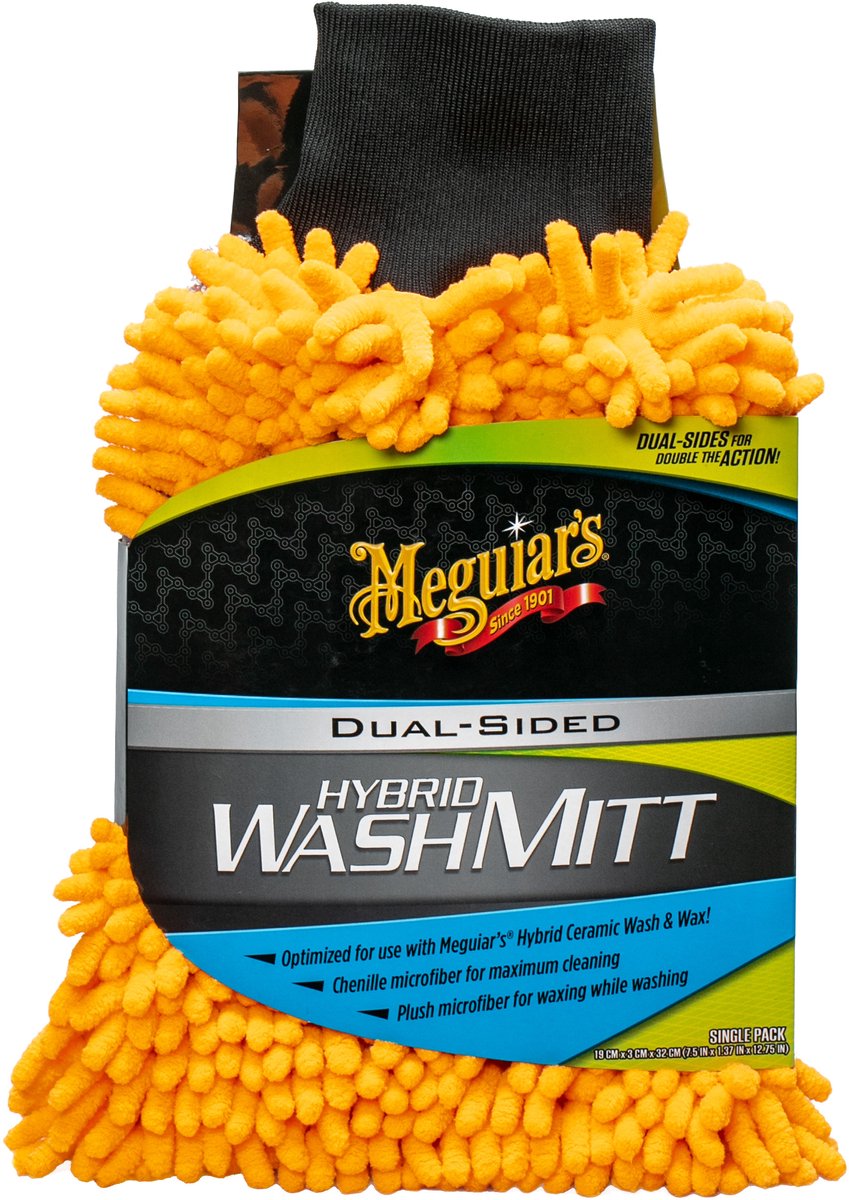 Meguiar's Hybrid Ceramic Wash Mitt - Washandschoen auto - Washandschoen microvezel
