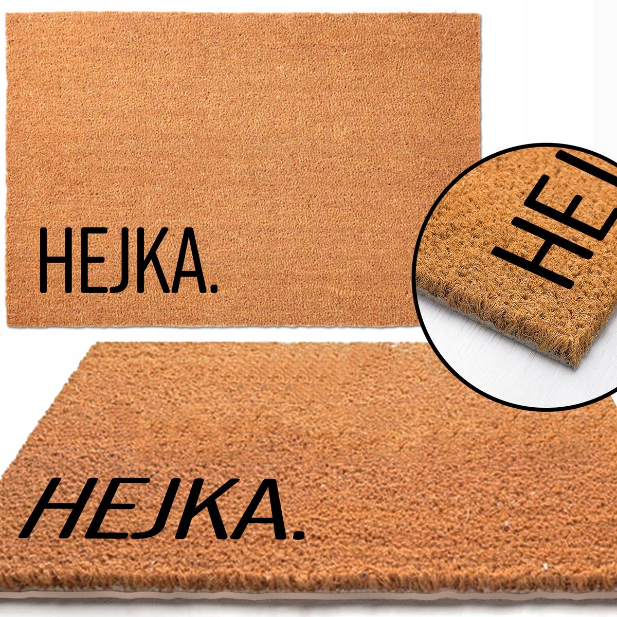 Kokosmat Deurmat 40x60cm - Praktisch & Decoratief met Opdruk