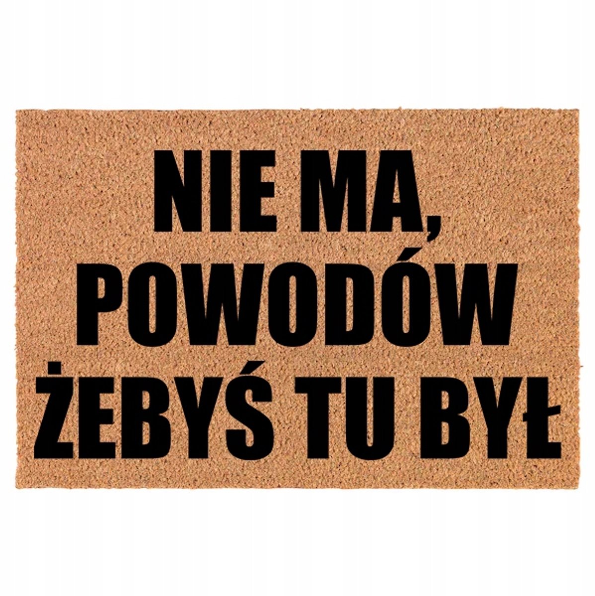 Grappige Kokosmat 60x40cm - Welkom met Humor!