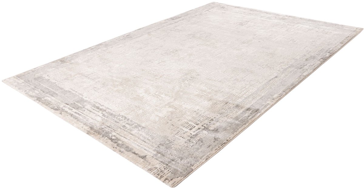 Pierre Cardin Vloerkleed - Tapijt - Modern - Beige en Zilver - Luxe marmerlook - Zacht en comfortabel