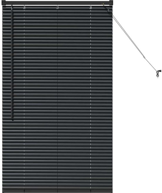 SOLUNA Aluminium verduisterende jaloezie 25 mm zwart 120x170 cm kopen