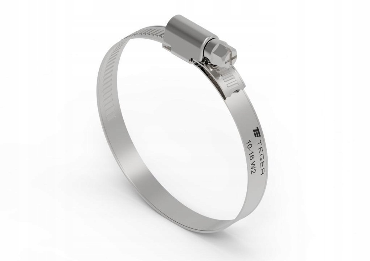 Slangklem RVS 10-16mm, Breedte 9mm, W2 Klemband