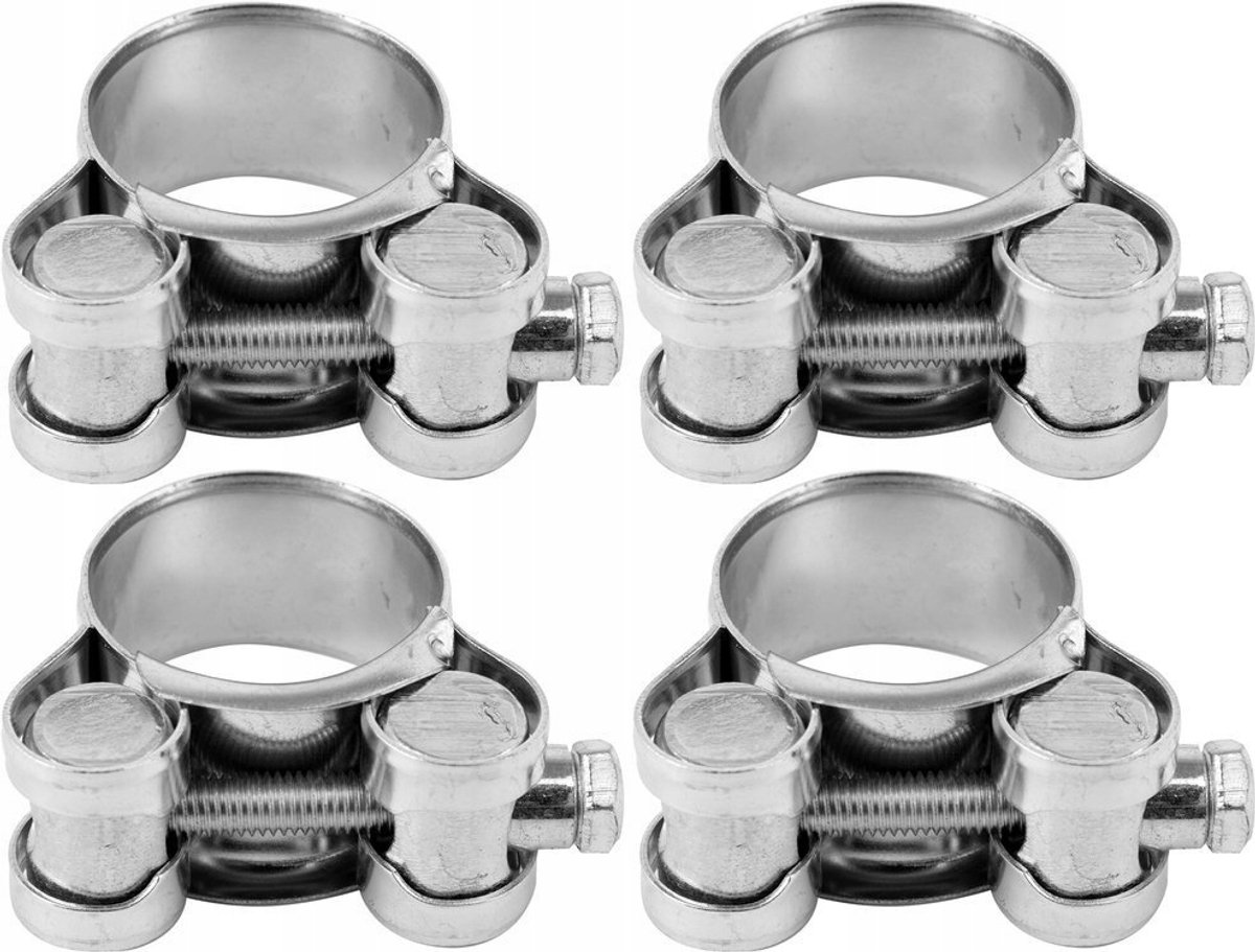 Vorel Slangklem 25-27 mm, 18 mm breed, 4 stuks