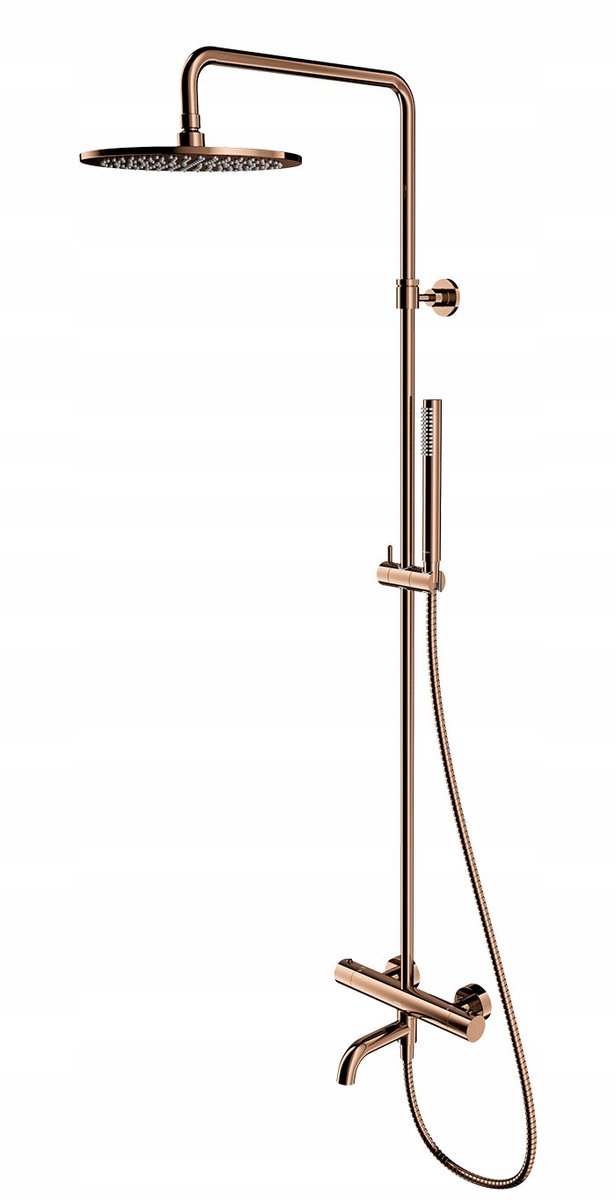Thermostatische Douchekolom Messing Glans met Badkraan Y1234CP
