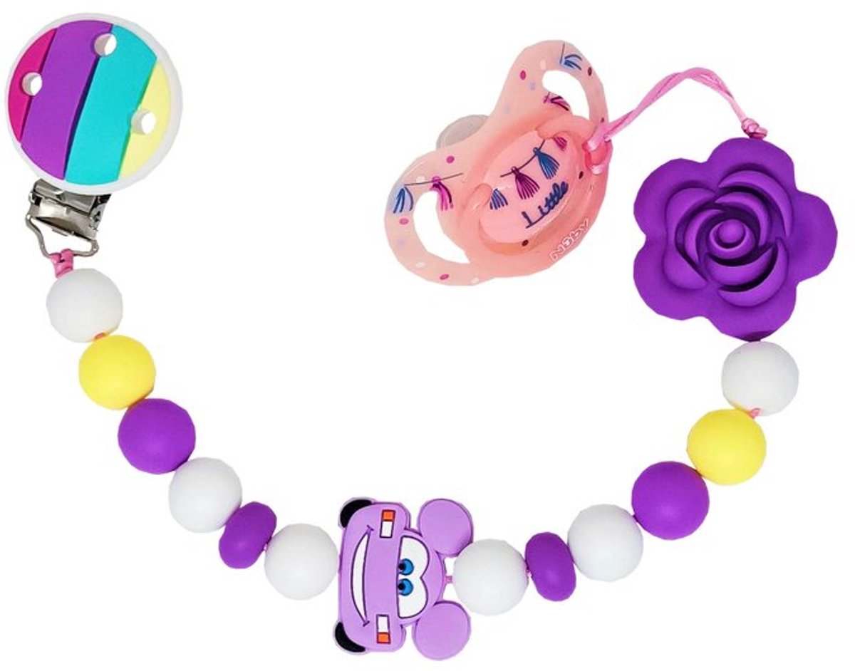 Tutkoord Mickey auto - paars