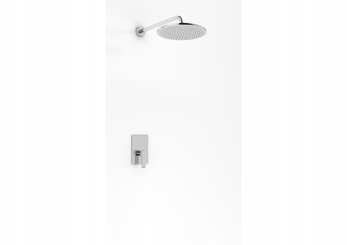 Kohlman Axis QW220NR25: Doucheset Inbouw met Ronde Regen- en Handdouche