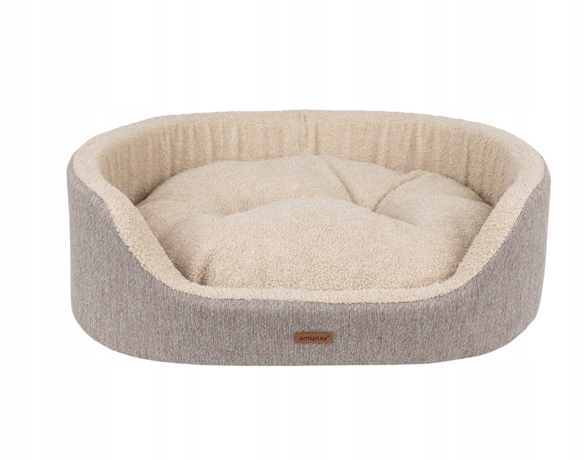 Amiplay ECO Malmo Hondenkussen Ovaal Maat M - Beige