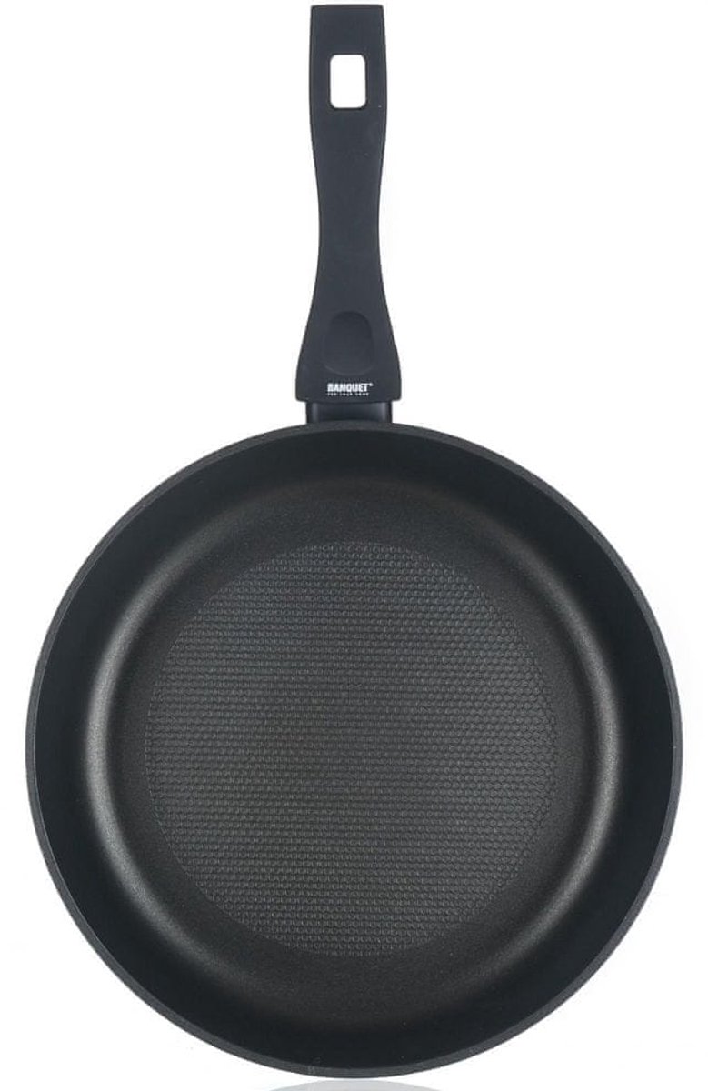 Grazia Koekenpan Zwart 26 cm - Anti-fouling, Inductie