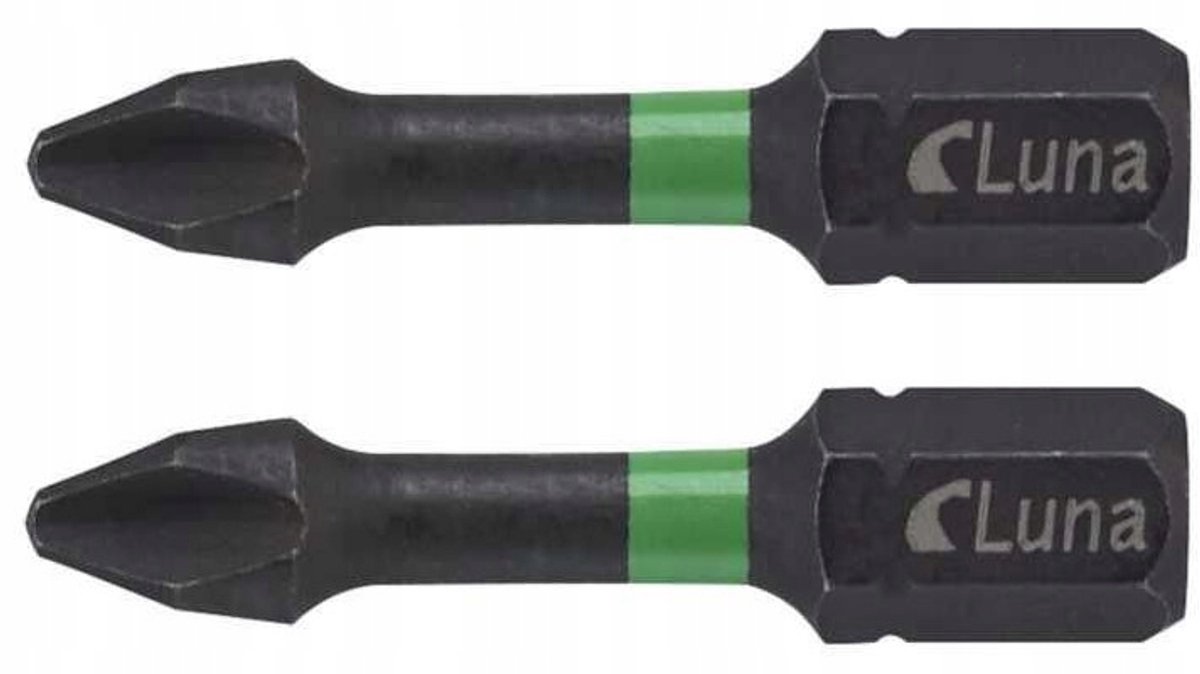 Luna Torsie Impact Bits PH2 32mm - 2 Stuks