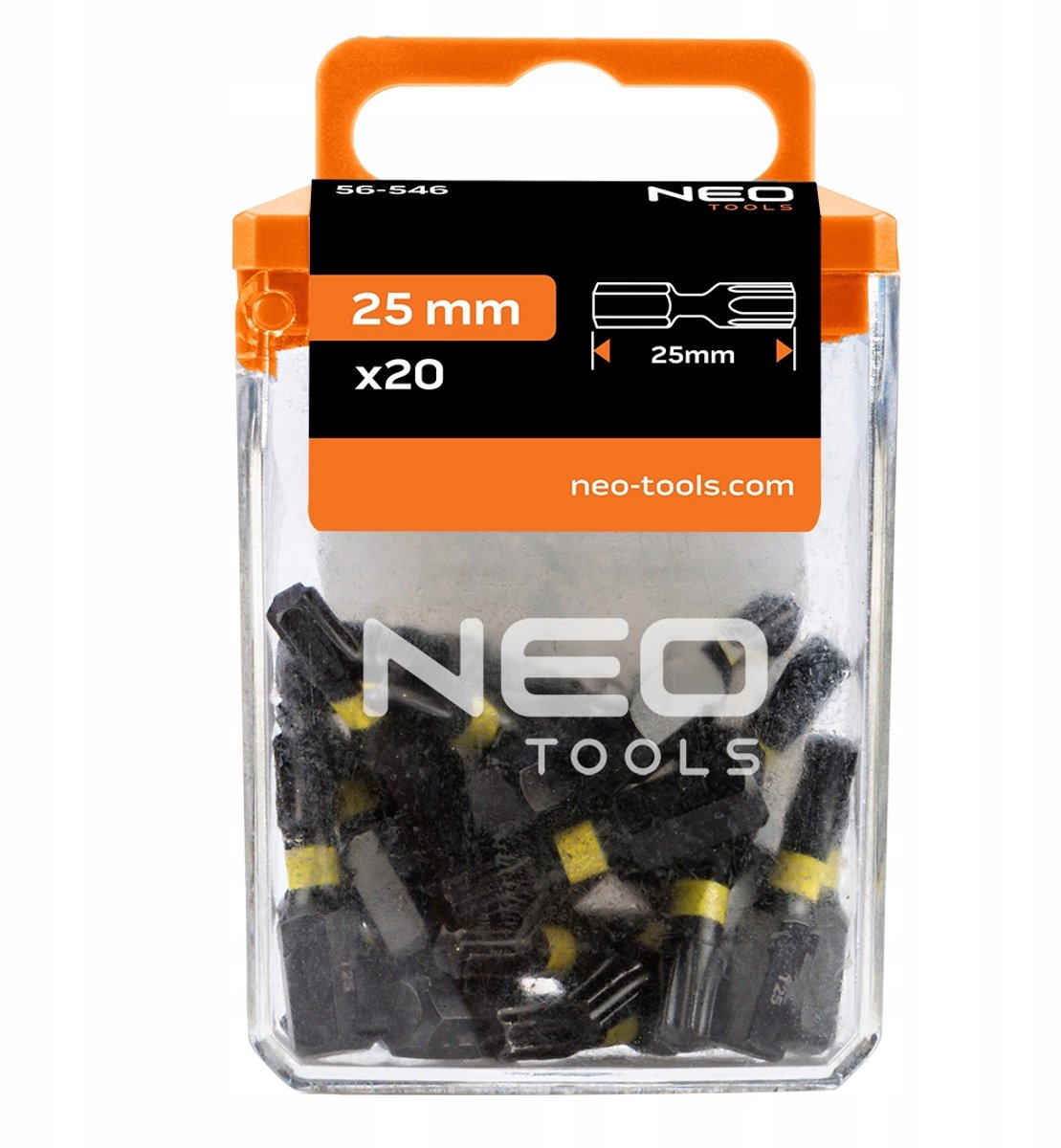 NEO TOOLS Slagbits TX25 x 25 mm, 20 stuks, 1/4" HEX