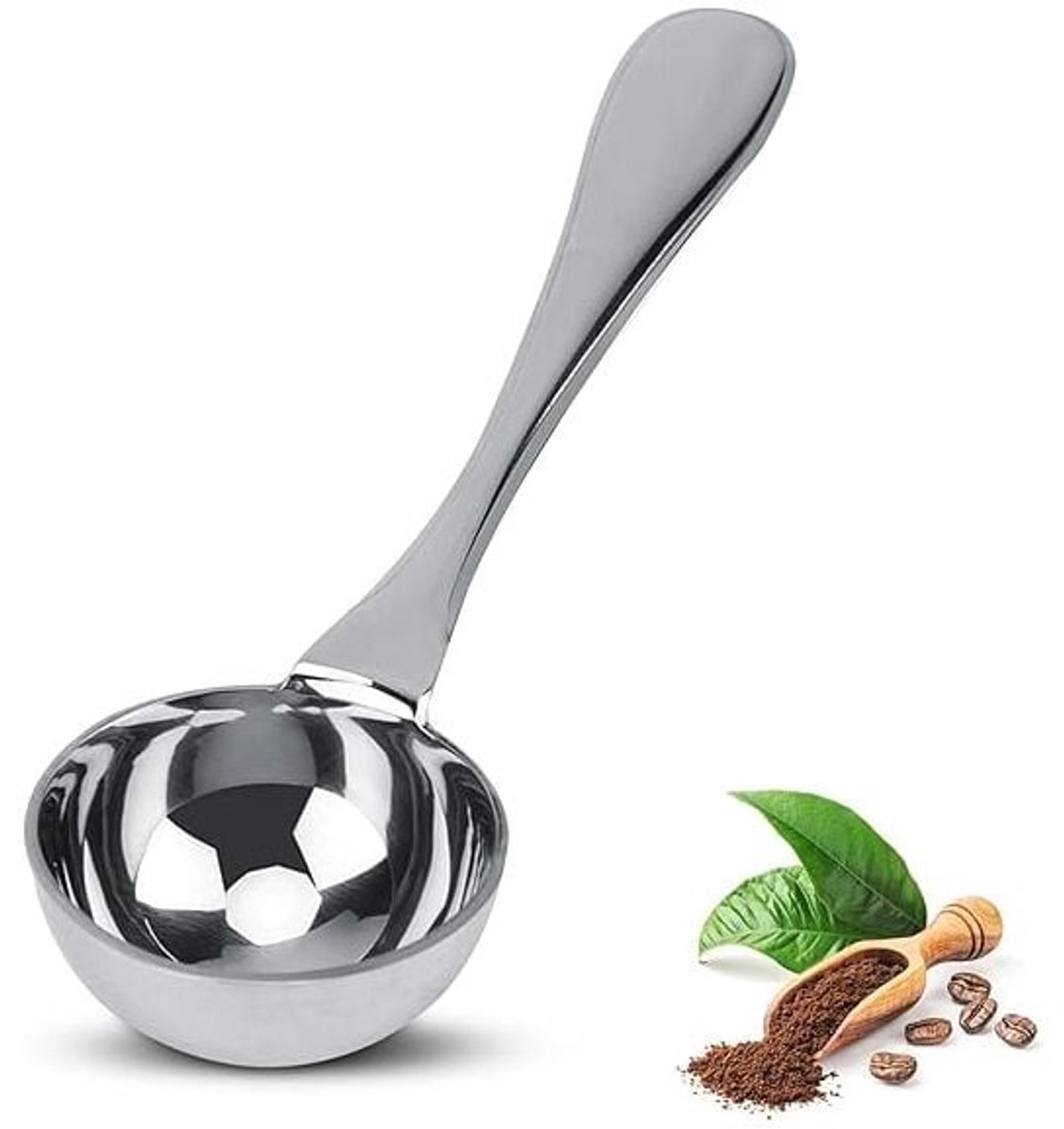 1TBSP eetlepel roestvrijstalen koffieschep 1 eetlepel tafellepels maatlepel multifunctionele 15 ml koffieschep voor gemalen koffie thee poeder