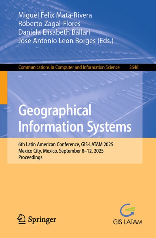 Communications in Computer and Information Science2648- Geog ... - cover