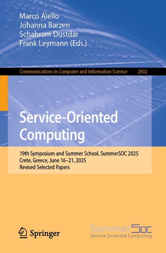 Communications in Computer and Information Science2602- Serv ... - cover