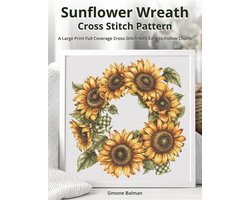 Sunflower Wreath Cross Stitch Pattern
