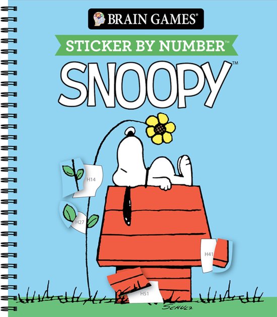 Brain Games - Sticker by Number- Brain Games - Sticker by Number: Snoopy