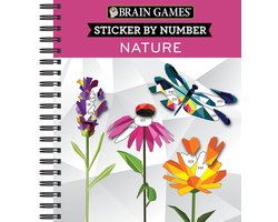 Brain Games - Sticker by Number- Brain Games - Sticker by Number: Nature - 2 Books in 1 (42 Images to Sticker)