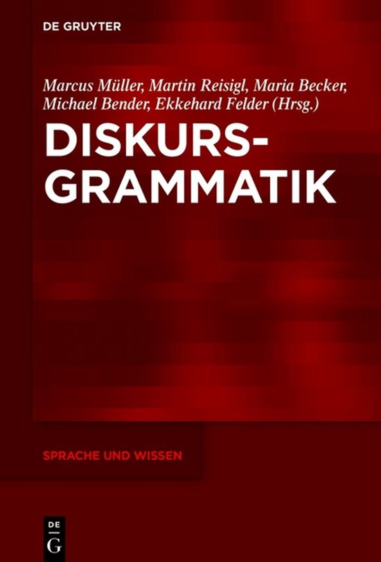 Sprache Und Wissen (Suw)- Diskursgrammatik - cover