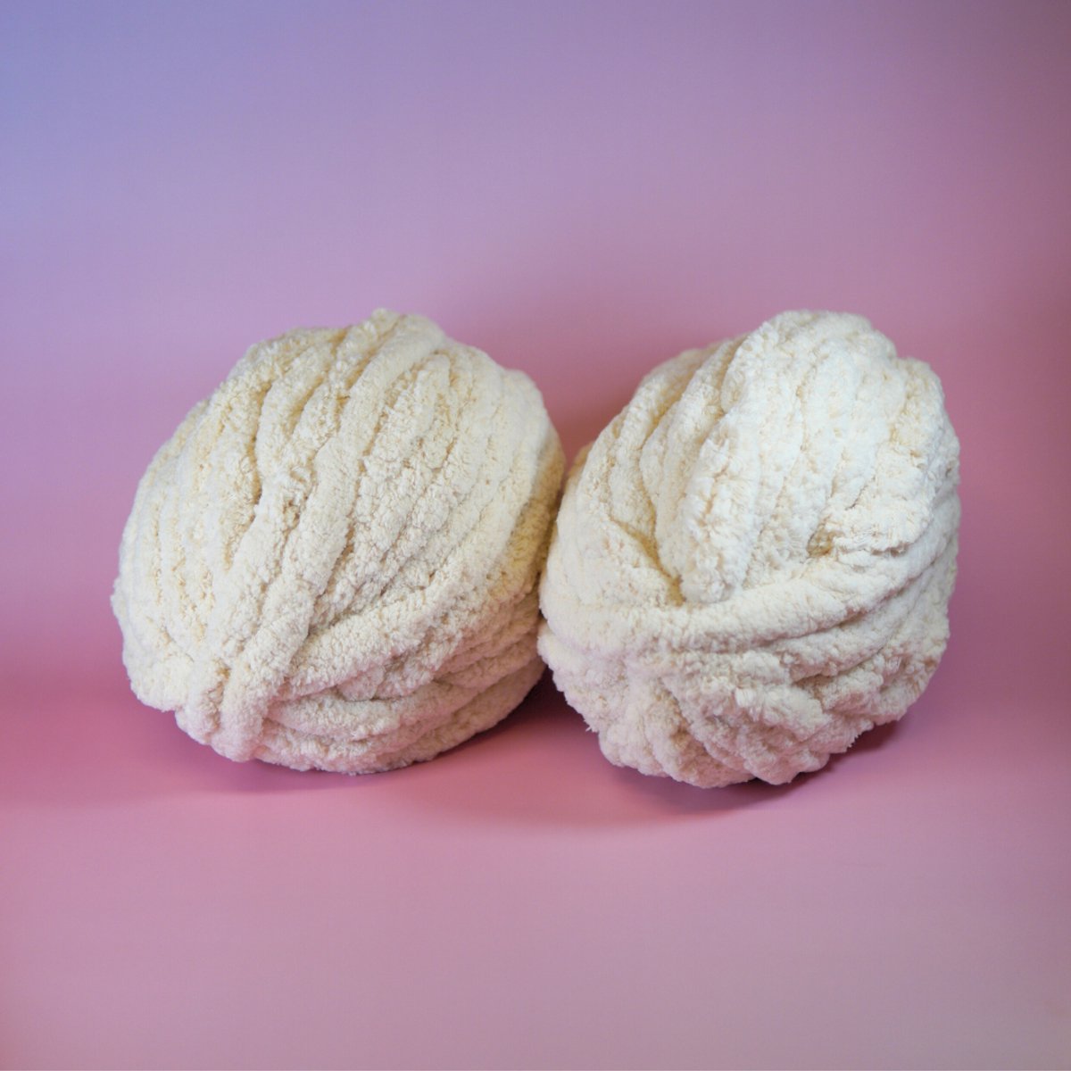 Chunky Yarn Hand Knitting – 2 Stuks Chunky Wol – Beige Chenille Brei Garen – Voor Dekens & Sjaals