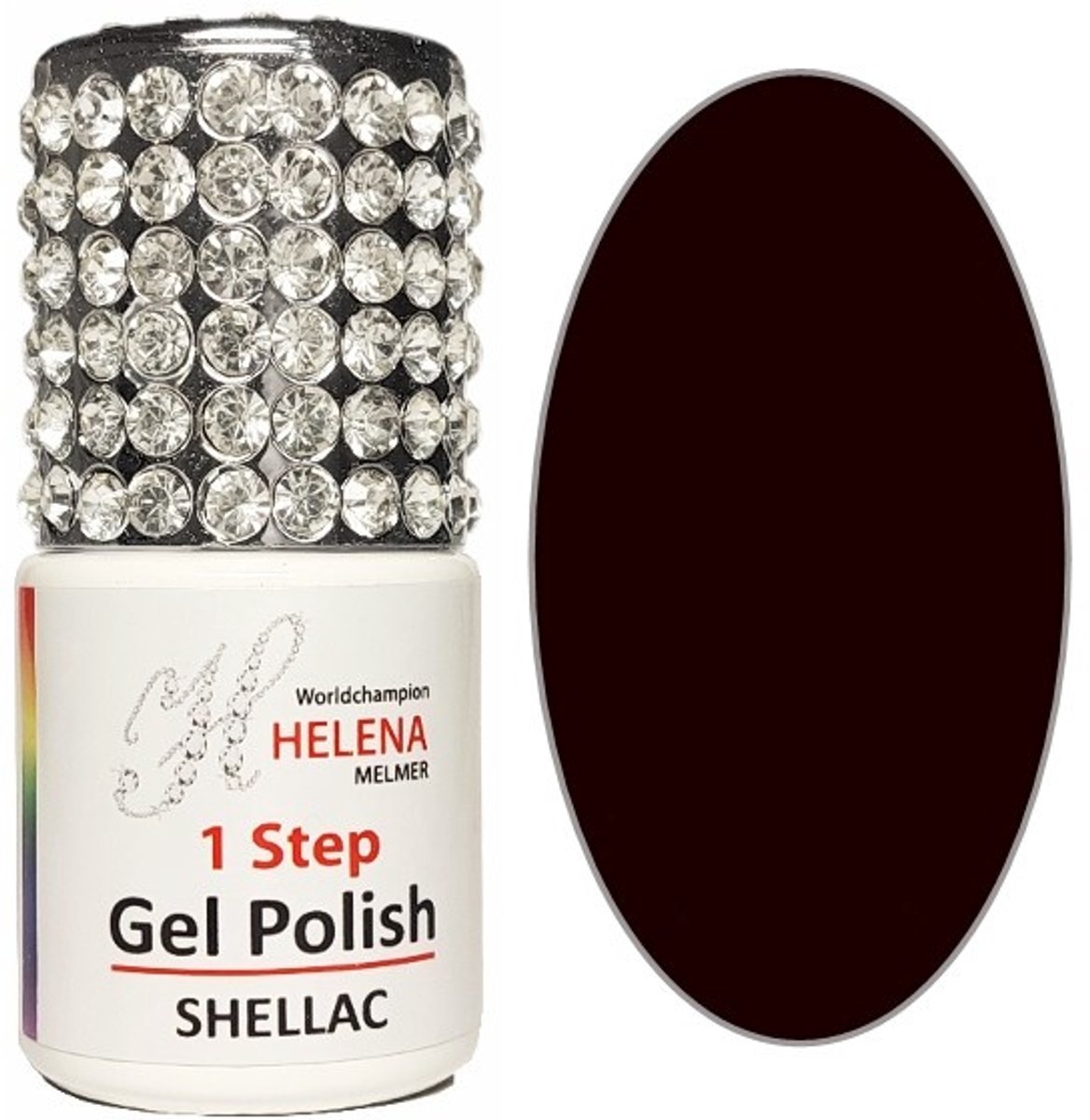 Helena - 1 Step Gel Polish - Effen Zwart - 052