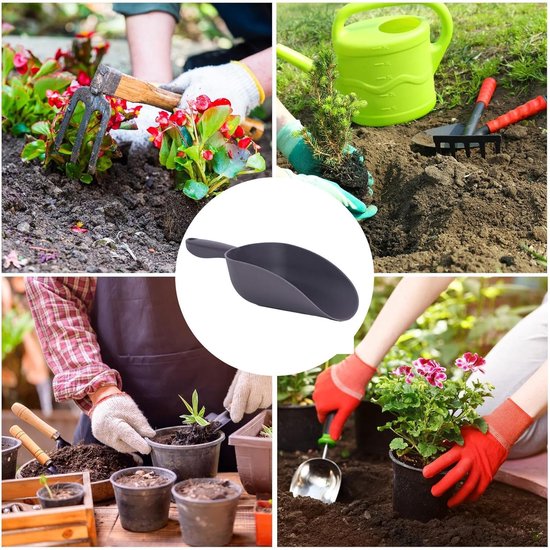 Kleine tuinschepjes - Schop met ronde kop voor thuispotplanten,Kweekbenodigdheden voor het losmaken van de grond, spelen op het, planten van potten, grond graven, verplanten Zankie van Zankie — afbeelding 4