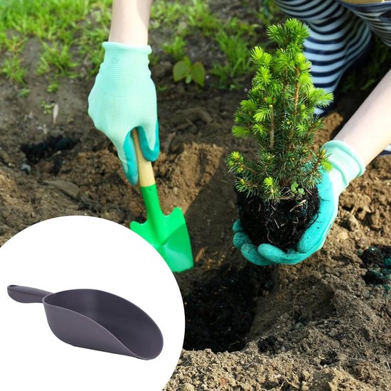 Kleine tuinschepjes - Schop met ronde kop voor thuispotplanten,Kweekbenodigdheden voor het losmaken van de grond, spelen op het, planten van potten, grond graven, verplanten Zankie van Zankie — afbeelding 3