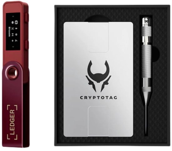 Ledger Nano S Plus - Crimson Magenta + Cryptotag Zeus Bundel