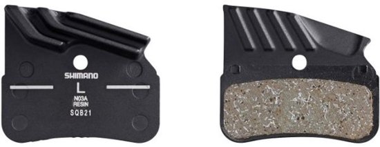 Schijfremblokset Shimano N03A Resin met koelvinnen van Shimano — afbeelding 3