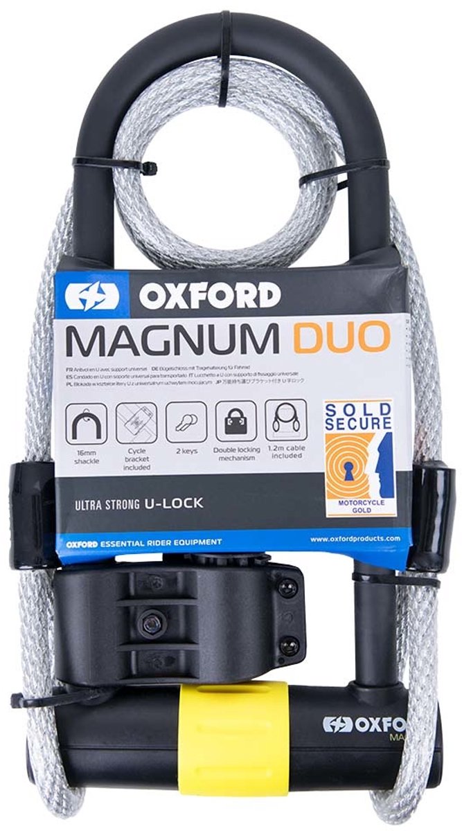 Oxford U-Beugelslot - ART-4 - Lang beugelslot met kabel - Fatbike Slot - E-bike Slot - Scooterslot - Motorslot U slot van Oxford — afbeelding 5