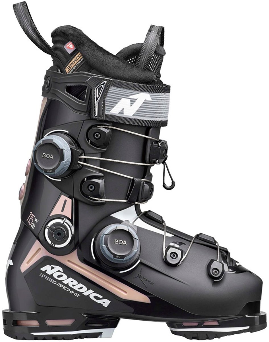 Nordica Speedmachine 3 115 W Boa Dd Gw Alpineskischoenen Voor Dames 23.5 Vrouw Zwart