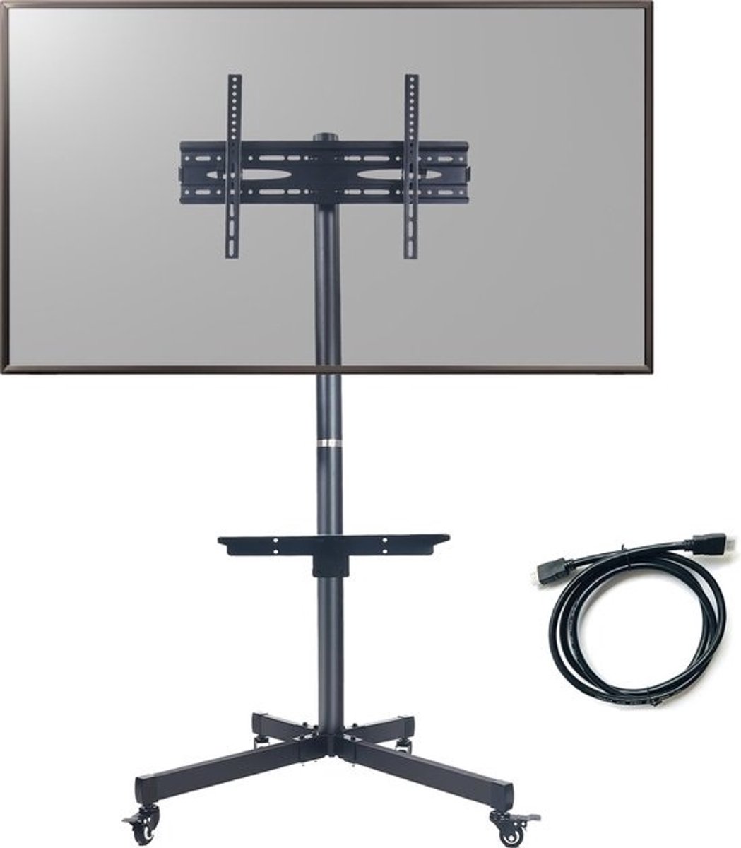 PALMAT® Serie PT4200109 – Mobiele TV Kar – Televisiebeugel - Vloerstandaard – Inclusief Home Display – 32-65 Inch – 600 x 400 mm