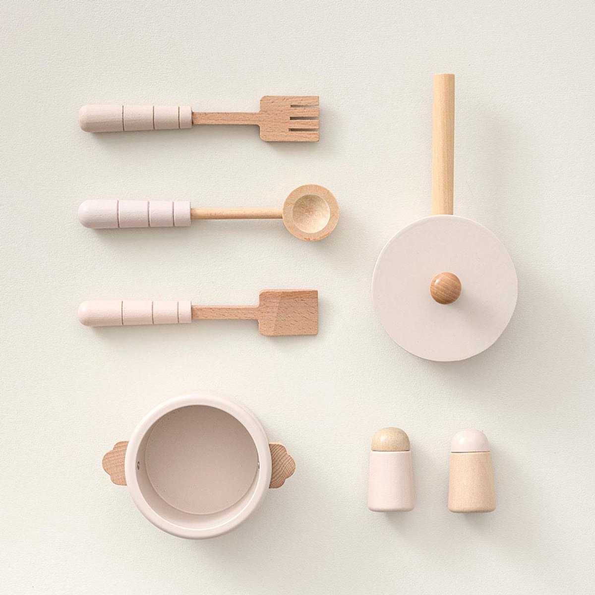 Petite Amélie Speelkeuken Zacht Roze – Kinderkeuken inclusief 7 keukenaccessoires - H 83.5 cm — afbeelding 5