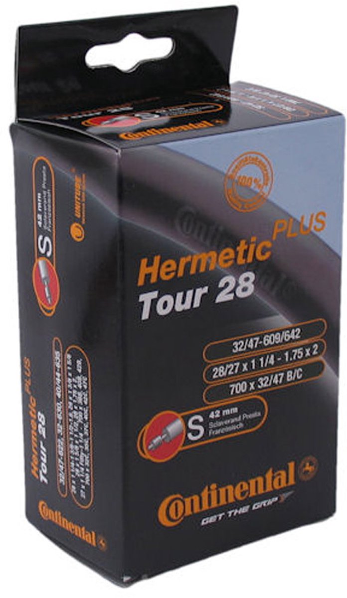 Continental Tour 28 Hermetic Plus - Binnenband Fiets - Hollands Ventiel - 40 mm - 28 x 1 1/4 - 1 3/8 - 1.75 - 2.00 van Continental — afbeelding 5
