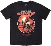 T-shirt homme Chris Stapleton - Horse White - Taille L - Zwart