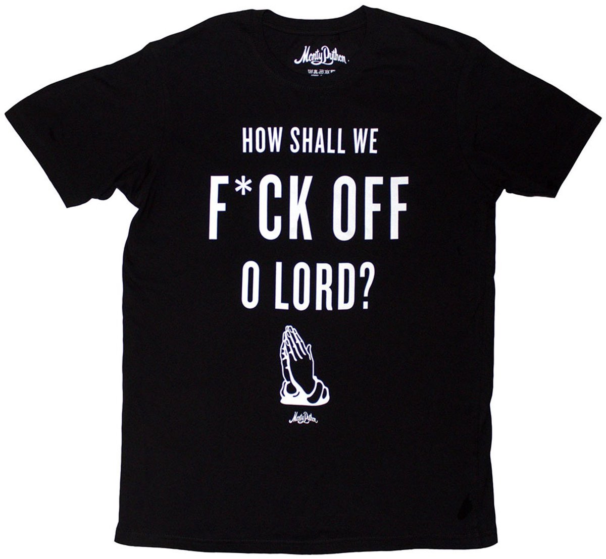 Monty Python - F Off Heren Tshirt - L - Zwart