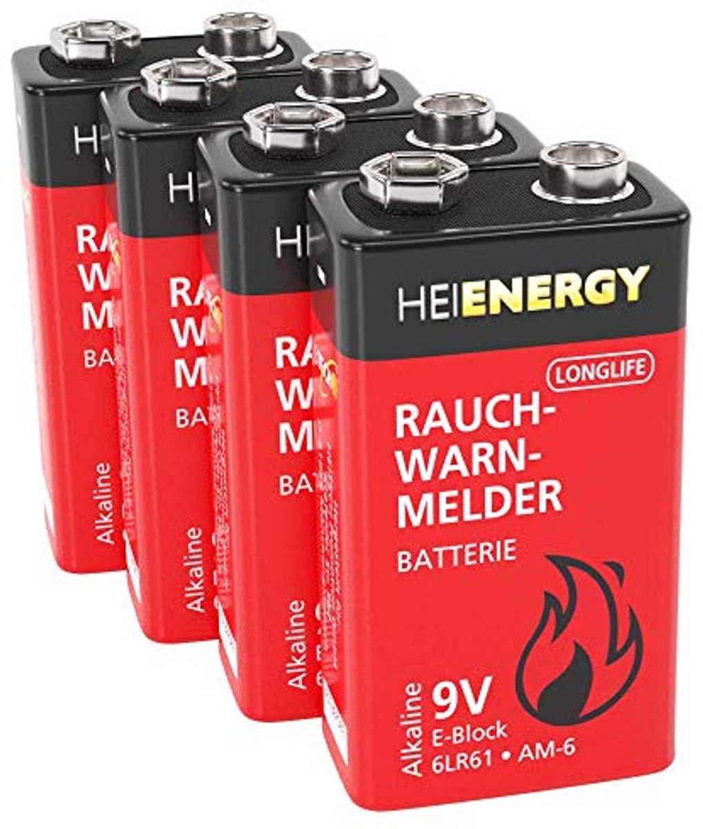 9V Alkaline Batterijen voor Rookmelders - Duurzaam en Lekvrij