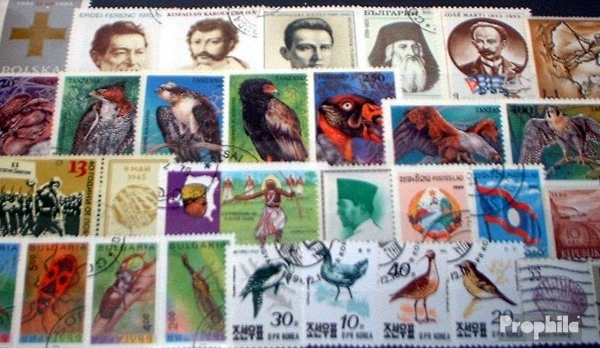 1000 Verschillende Postzegels voor Verzamelaars
