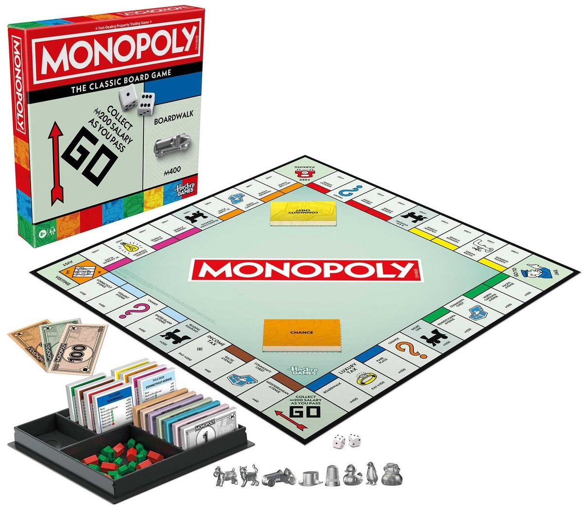 Hasbro bordspel Monopoly Classic - Engelstalig - Familiespel - Educatief speelgoed. — cadeau in Spellen & Speelgoed - foto 2