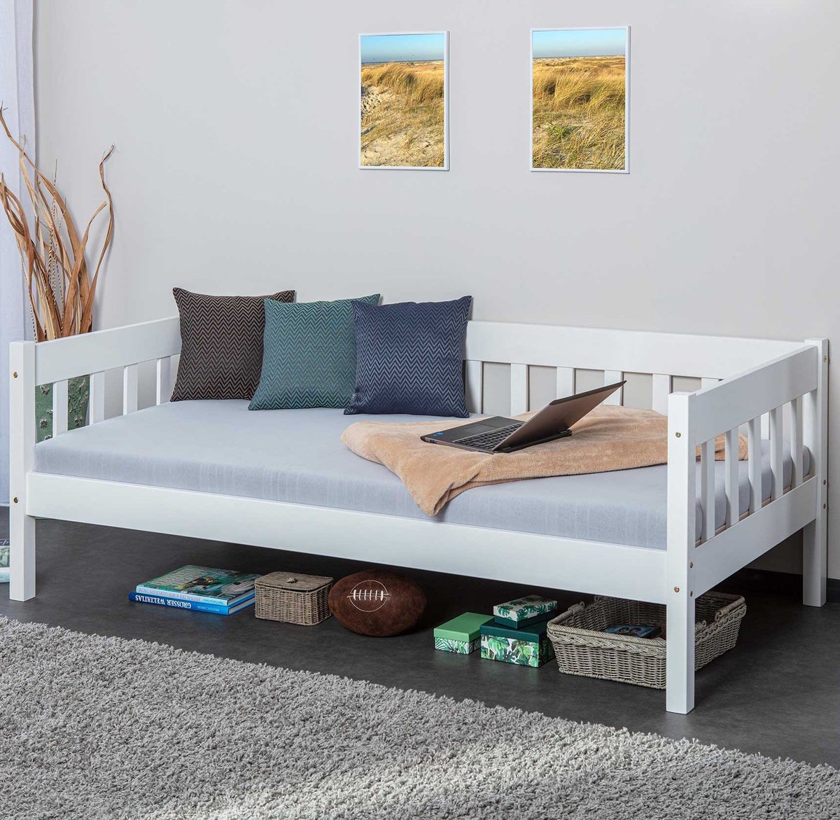Zetelbed Sarco 90x200 - wit