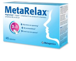 MetaRelax 45 comprimés - résistance au stress - contre la fatigue - détente musculaire