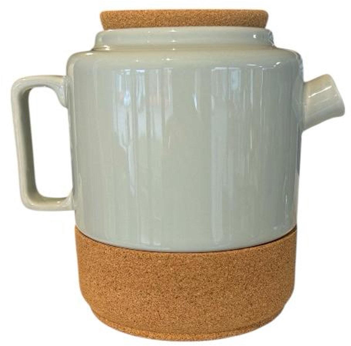 Alma Gémea / Theepot van Keramiek en kurk | Groen